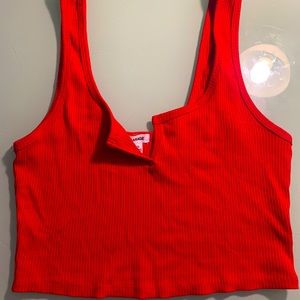 Red tank top